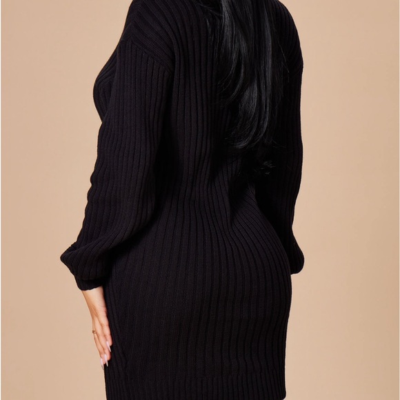 Turtle neck sweater dress - Picture 5 of 5
